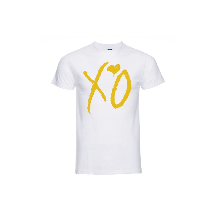 Gold OX Baskılı Beyaz Oversize Unisex T-Shirt