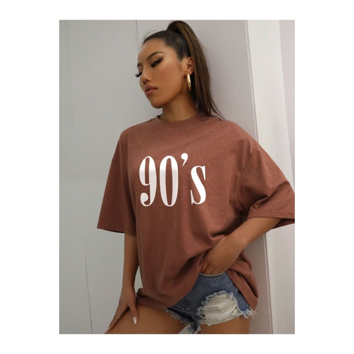 Unisex 90s Baskılı Tshirt