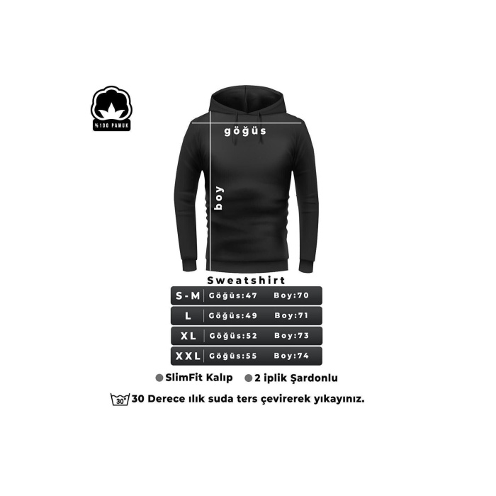 Anime Jujutsu Kaisen Kapşonlu Sweatshirt Laj444