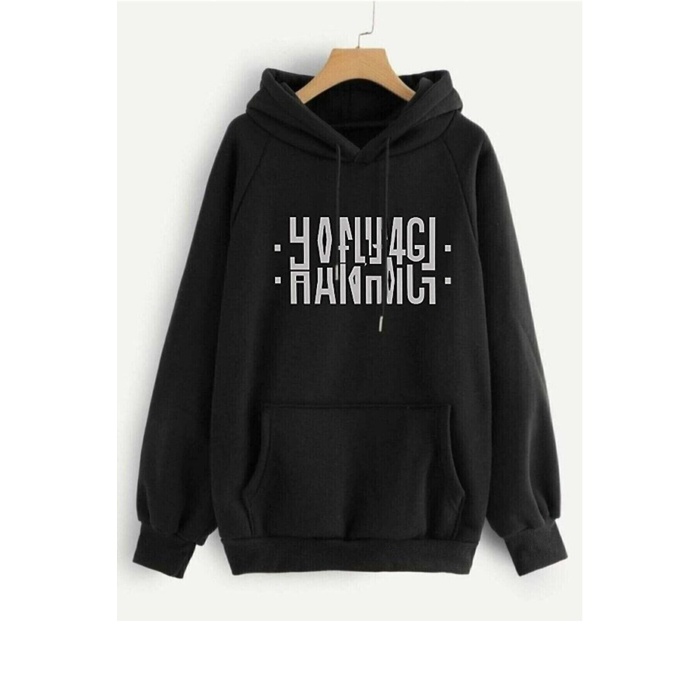 Erkek Siyah Oversize Sweatshirt Hanımcı