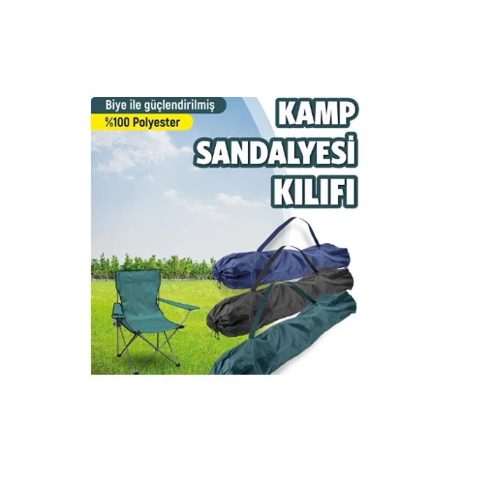 Wogard Kamp Sandalyesi Kılıfı - Adet (Yeşil - Mavi - Siyah Renkler)