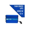 Carspa Tam Sinüs UPS 2000 W Inverter 12 Volt