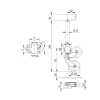 KNOTT 60 mm 500 kg Krikolu Ön Destek Tekeri