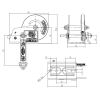 KNOTT 414 Kg Kollu Kayış Halatlı El Vinci