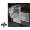 Banyo Duş Teknesi Dolap Lavabo Dahil Gri 75 x 110