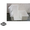 Banyo Duş Teknesi Dolap Lavabo Dahil Beyaz 75 x 110
