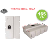 KARAVAN SU DEPOSU 165 Lt Temiz Su  Beyaz