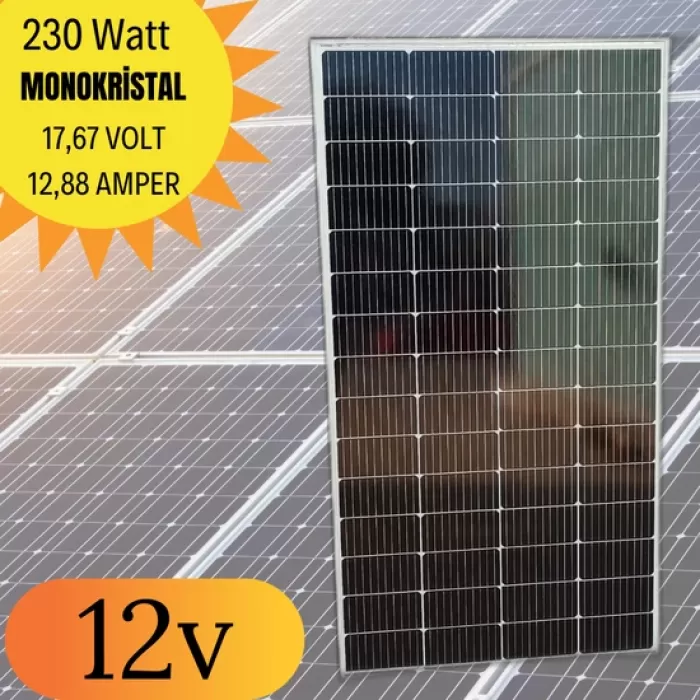 Suneco 230w Half-cut Watt Monokristal Solar Güneş Paneli A Sınıf 12volt