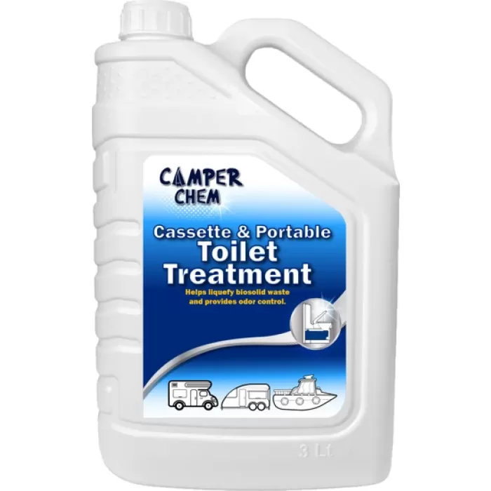 Camper Chem Karavan Tekne Tuvalet Kimyasalı -Camper Chem Toilet Treatment-Atık Parçalayıcı ve Koku Giderici 3 LT