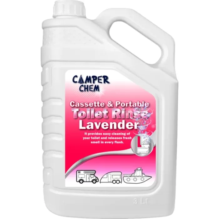 Camper Chem Karavan Tekne Tuvalet Kimyasalı-Camper Chem Toilet Rinse Lavender Sifon Kimyasalı 3 LT