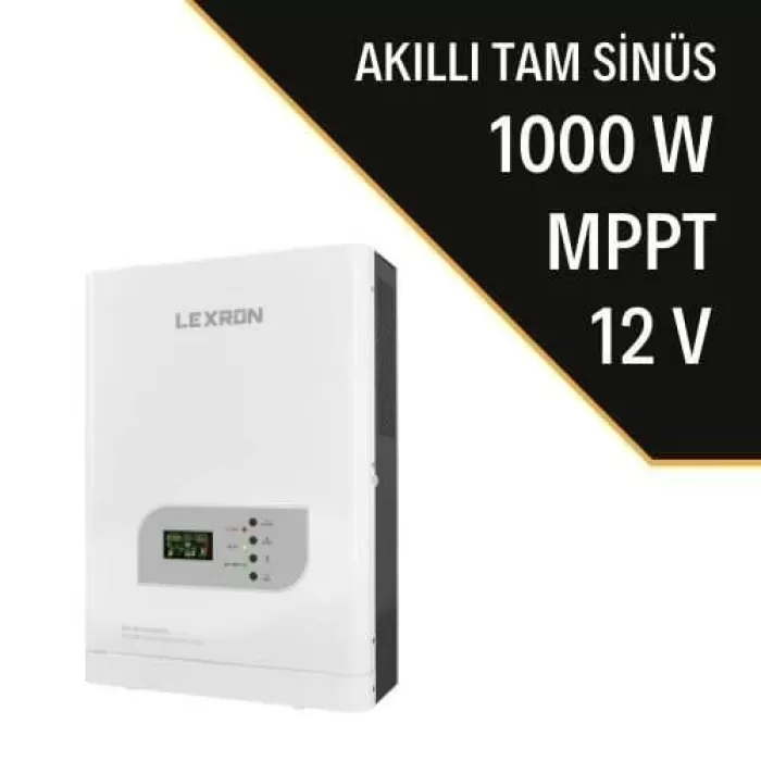 LEXRON 1000 w 12V AKILLI İNVERTER 60 MPPT Lİ