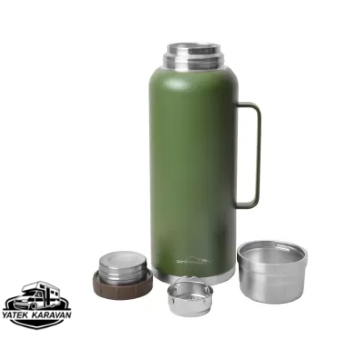NURGAZ CAMPOUT ÇİFT KATMANLI TERMOS 2600 ML YEŞİL