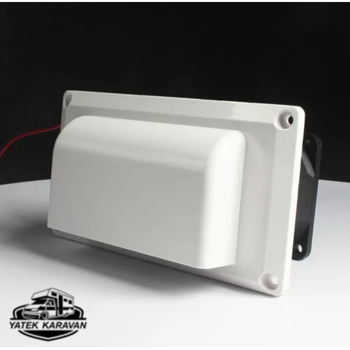 Yüksek Debili Davlumbaz / aspiratör fanı 12V - Beyaz