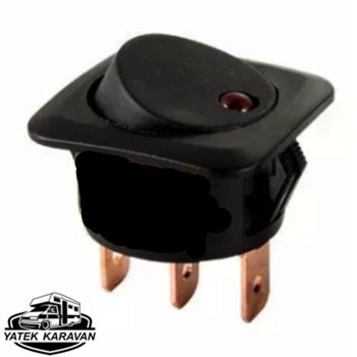 12 Volt Aç Kapa Anahtar 30 MM