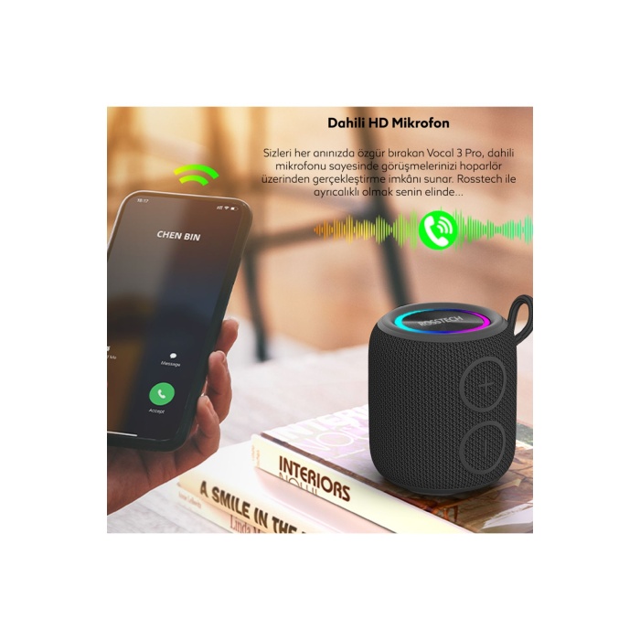 Soundparty Vocal 3 Pro Bluetooth Hoparlör 12 Saat Kullanım Süresi IPX7 Su Geçirmez