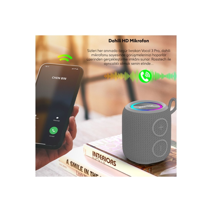 Soundparty Vocal 3 Pro Bluetooth Hoparlör 12 Saat Kullanım Süresi IPX7 Su Geçirmez