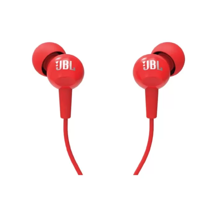 JBL C100SIURED Mikrofonlu Kulakiçi Kulaklık CT IE Kırmızı