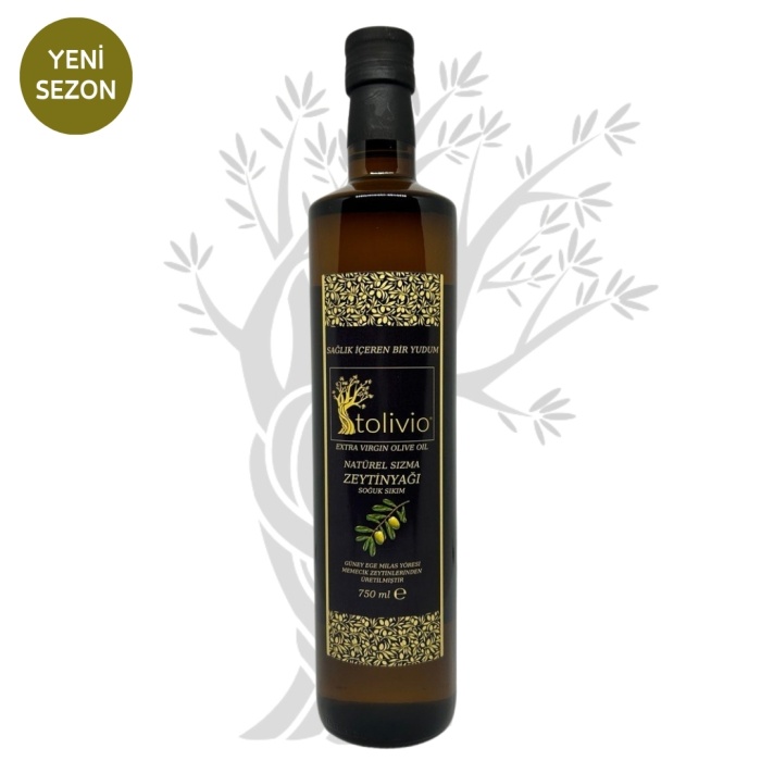 Tolivio Private Select 750ml - Yarı Olgun Hasat Memecik Naturel Sızma Zeytinyağı (Soğuk Sıkım/0.5 Asit)