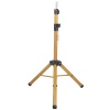 Kuaför Eğitim Mankeni İçin Metal Tripod - Simli Gold + Taşıma Çantası