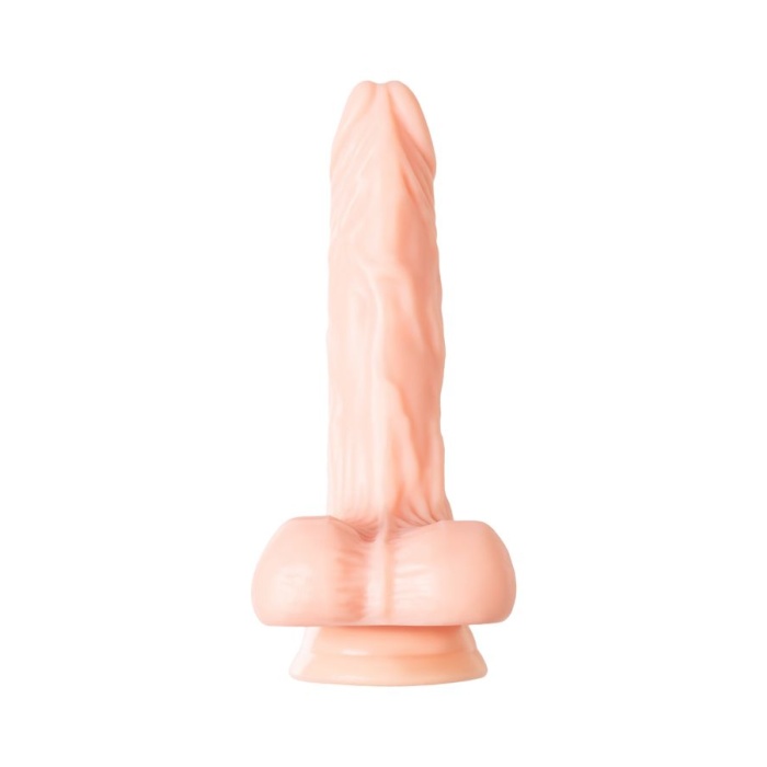 19cm Ten Rengi Gerçekçi Testisli Vantuzlu Dildo Penis