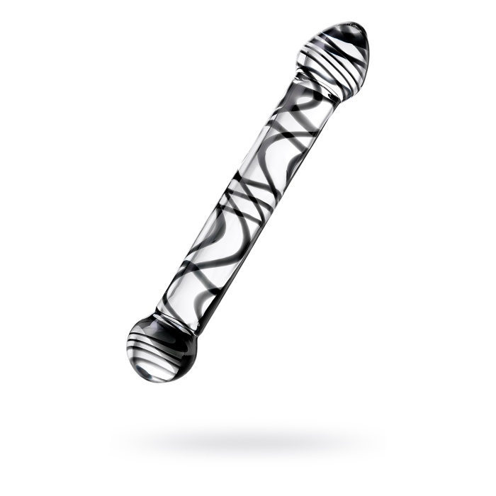 Çift taraflı yapay penis Sexus Glass, cam, transparan, 20,5 cm