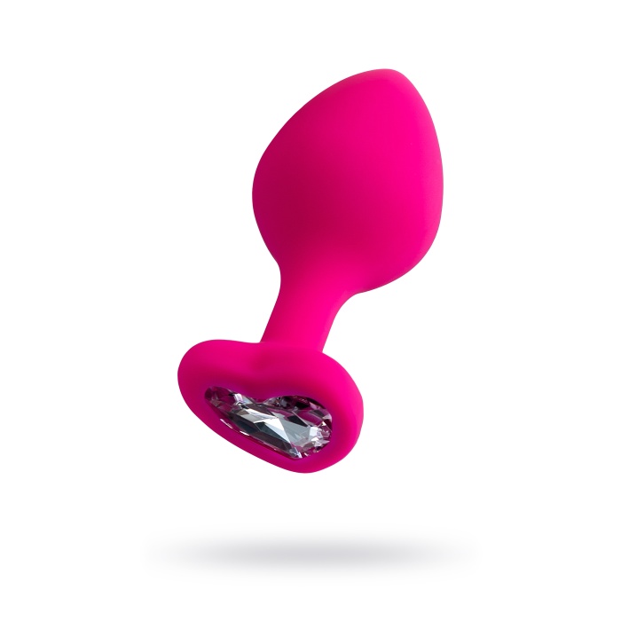 ToDo by Toyfa Diamond Heart Anal Plug, silikon, pembe, 8 cm, Ø 3 cm