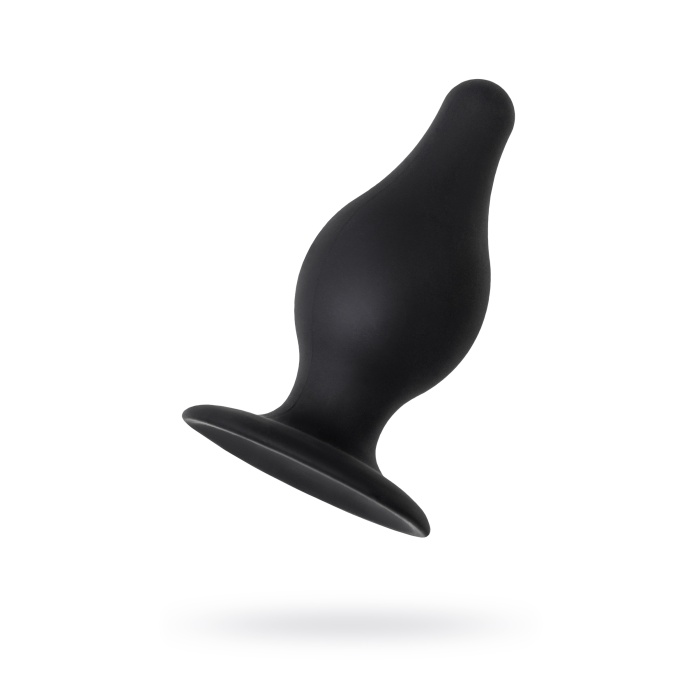 Erotist Spade Anal Plug, M , Silekspan, siyah, 10 cm