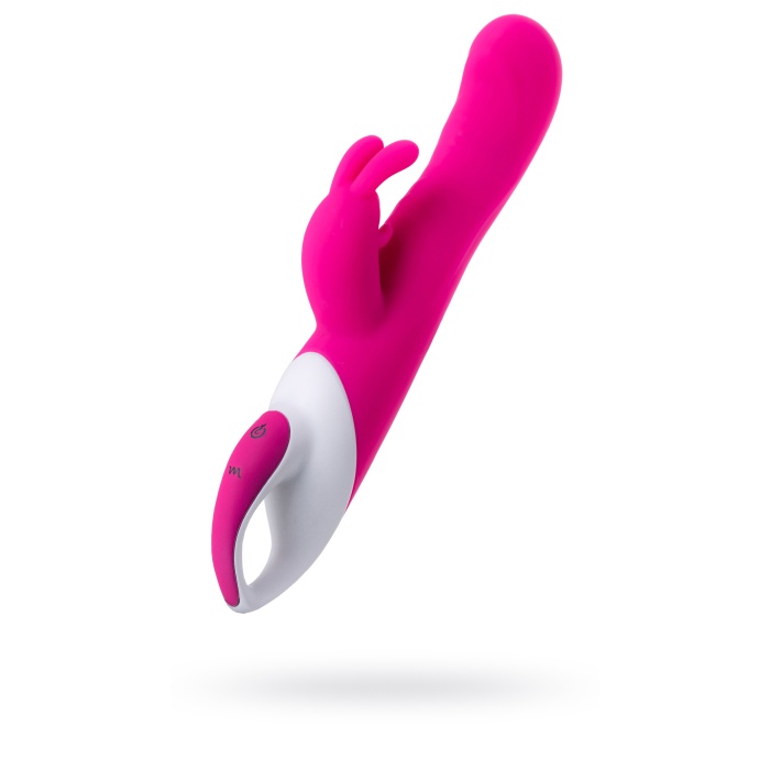 JOS ELLY Isıtmalı Vibratör,  silikon, pembe, 21,5 cm