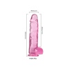 Şeffaf Pembe Realistik Dildo 23 cm