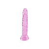 Şeffaf Pembe Silikon Gerçekçi Dildo 14cm