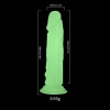 Şeffaf Fosforlu Silikon Dildo 13 cm