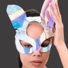 Gümüş Tavşan Kulaklı Maske 800425