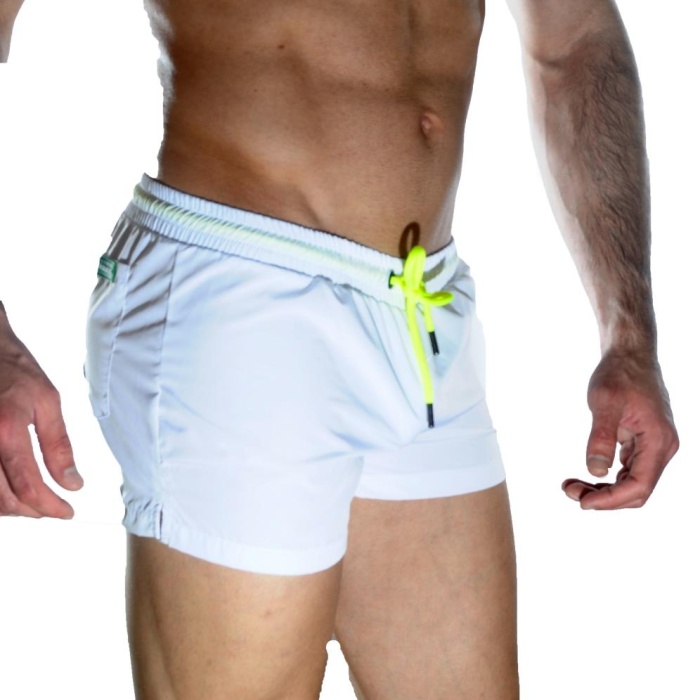 Erkek Beyaz Mini Mayo Short