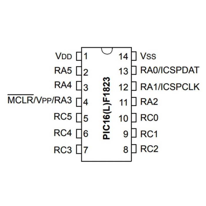 PIC16F1823 I/SL SMD SOIC-14 8-Bit 32 MHz Mikrodenetleyici