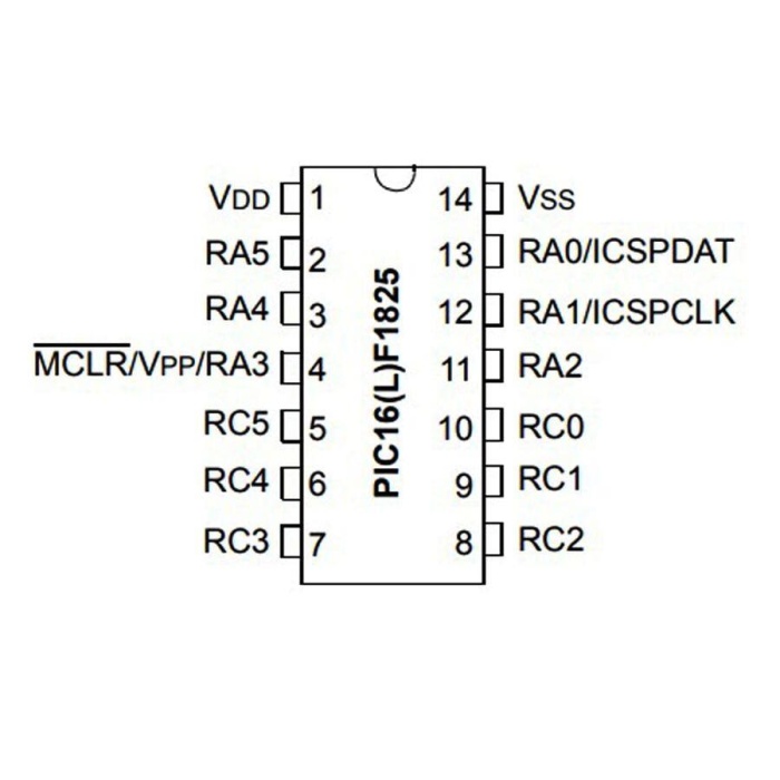 PIC16F1825 I/SL SMD SOIC-14 8-Bit 32MHz Mikrodenetleyici