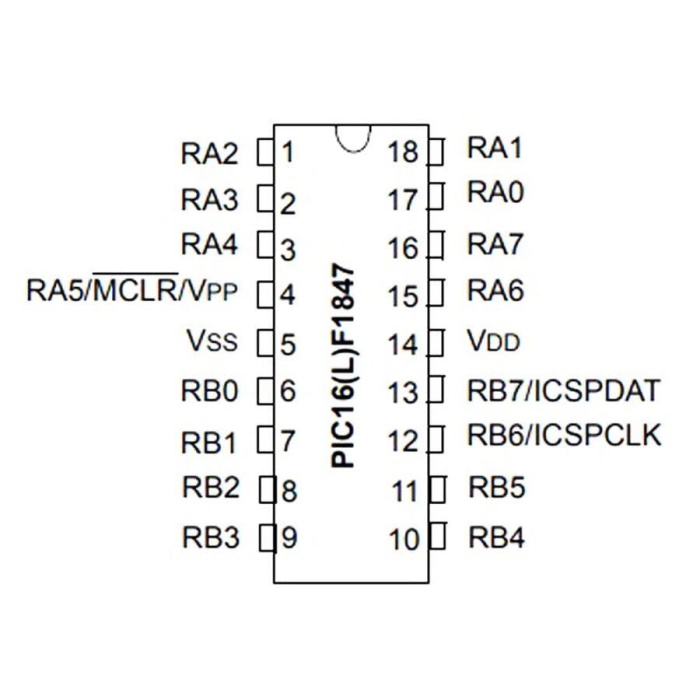 PIC16F1847-I/SO Smd 32Mhz 8-Bit Mikrodenetleyici Soic18