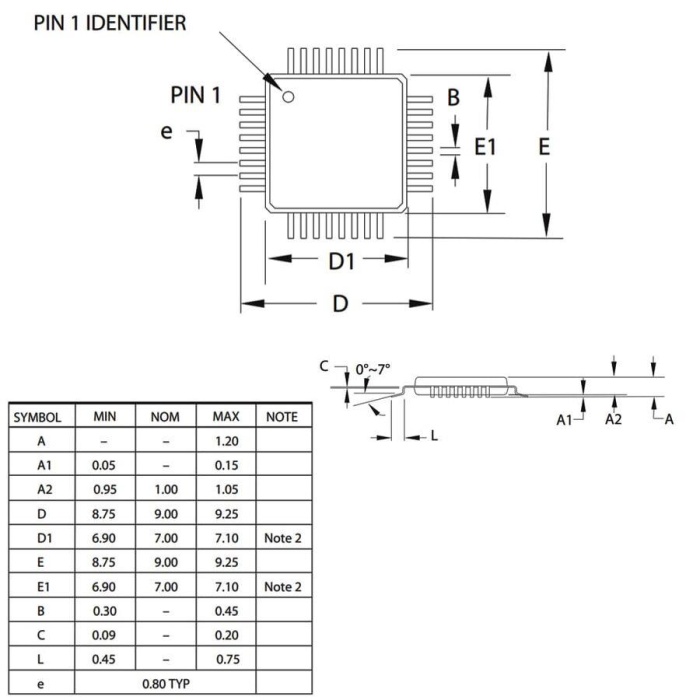 ATMEGA168PA-AU SMD 8-Bit 20MHz Mikrodenetleyici TQFP-32