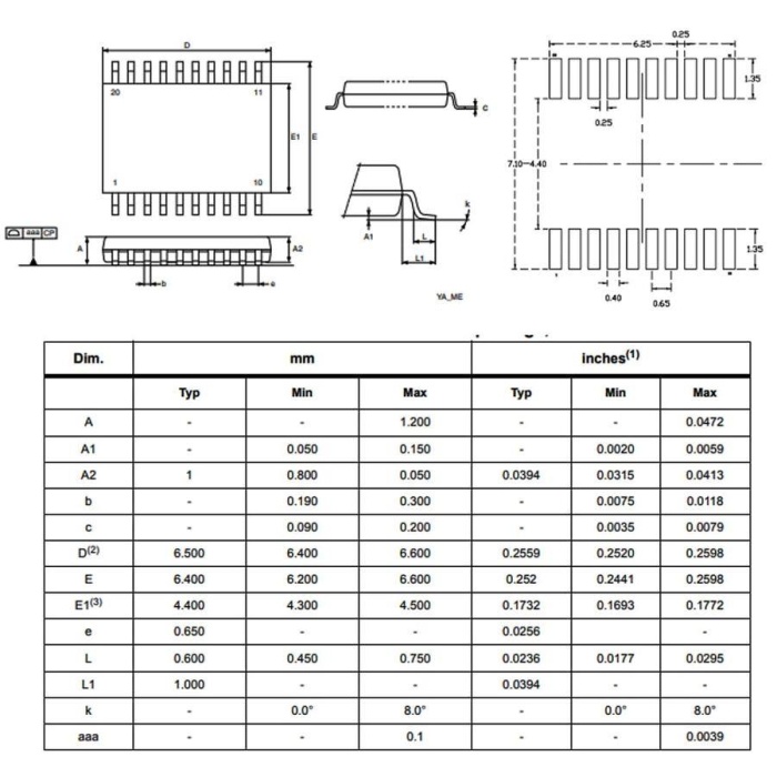 STM32F031F6P7 Smd 32-Bit 48MHz Mikrodenetleyici Tssop-20