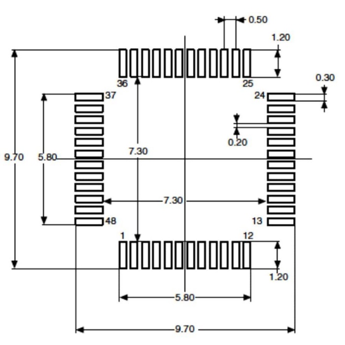 STM32F071CBT6 32Bit 48Mhz Mikrodenetleyici LQFP48