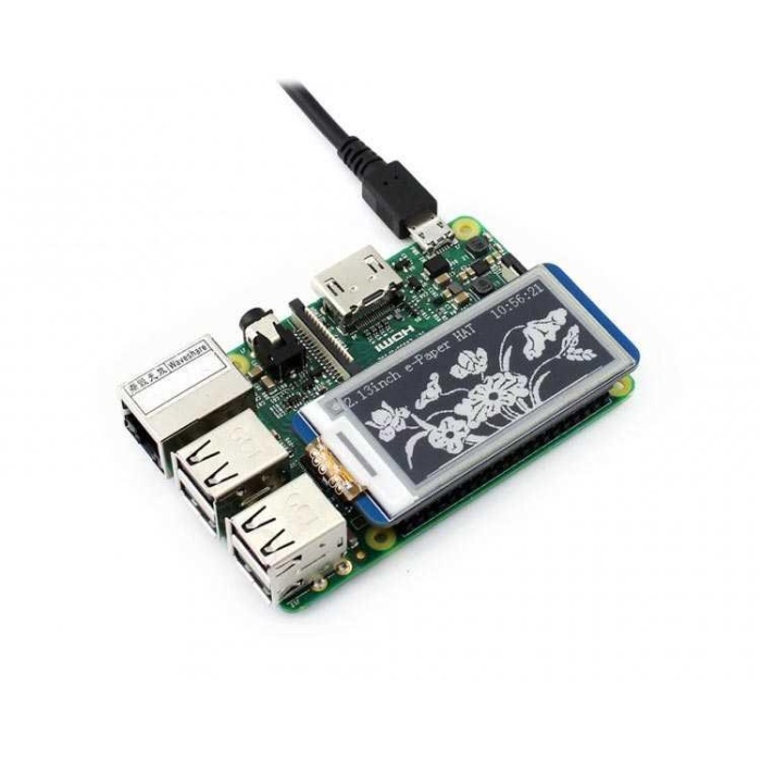 Raspberry Pi 250x122 Çözünürlüklü 2.13 inç Mürekkep Ekran