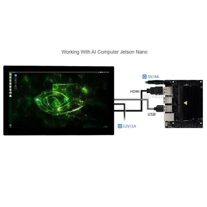 13.3 inç Kapasitif Dokunmatik Ekran LCD 1920×1080 HDMI IPS