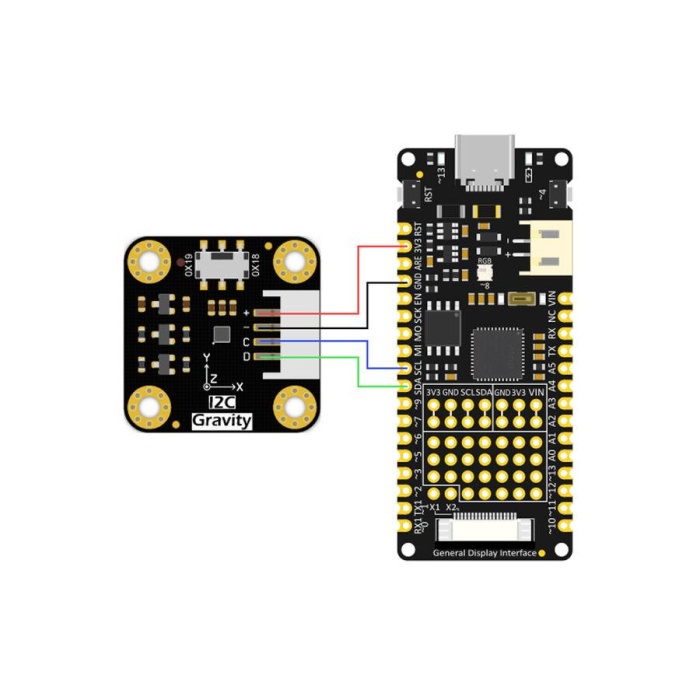 LIS2DW12 Üç Eksen İvmeölçer Sensörü I2C