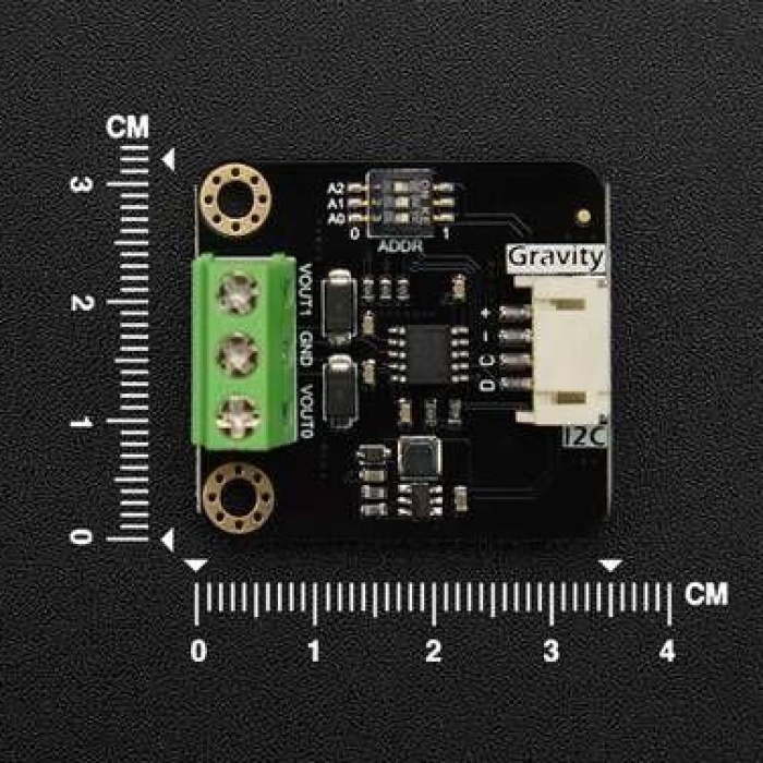 Gravity GP8413 2 Kanallı 15 bit I2Cden 0-5V/10V DAC Modülüne Dönüştürücü