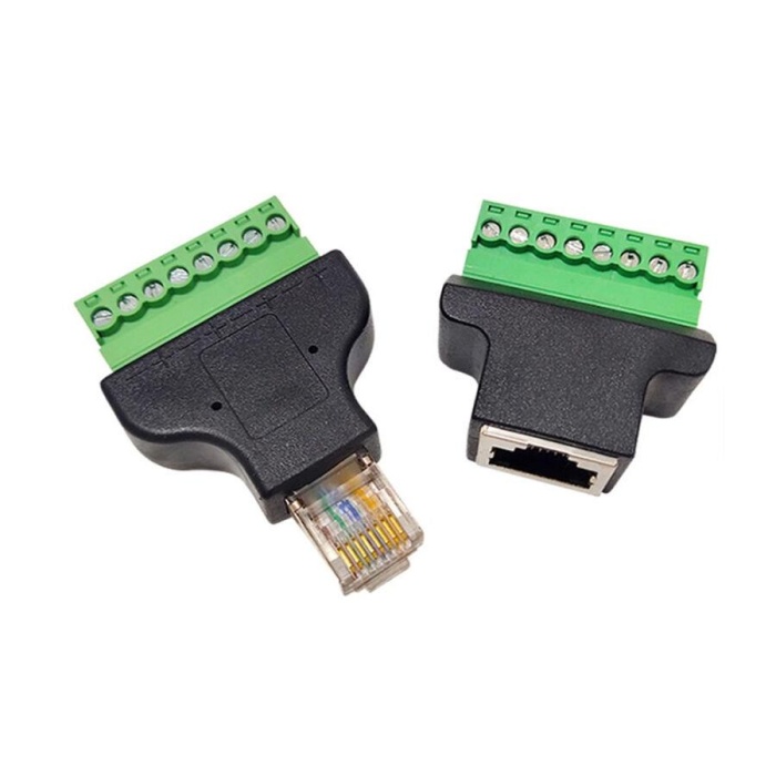 Ethernet RJ45 Dişi Fiş Terminal Bloğu