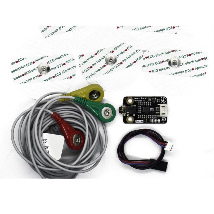 Gravity Analog Arduino Nabız Sensörü - Kalp Atış Sensörü Monitör Modülü (EKG Sensörü)