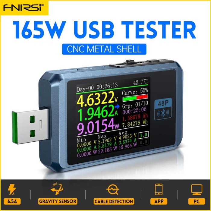 FNIRSI FNB48P Bluetooth USB Test Cihazı