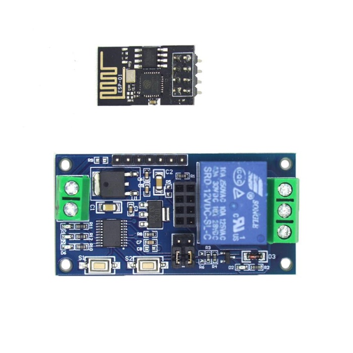 Esp8266 1 Kanal 12V Esp01 Wifi Röle Modülü