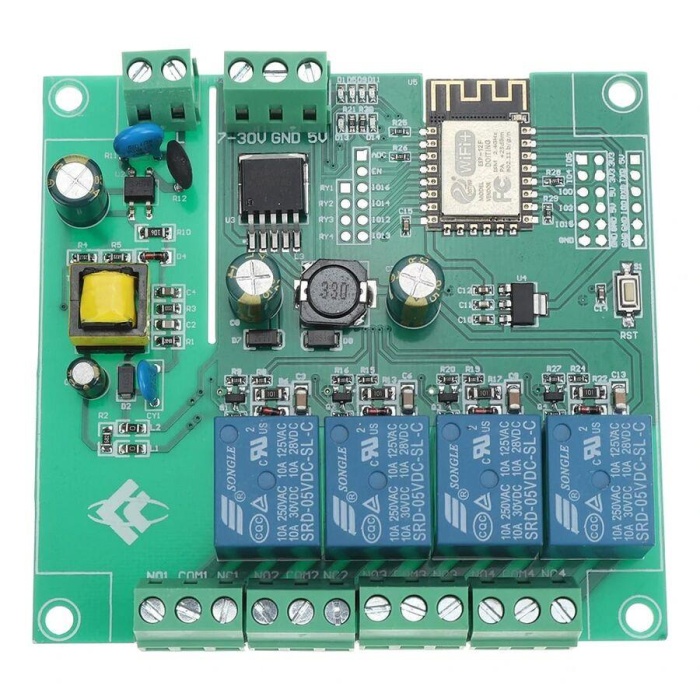 Esp-12F 4 Kanallı Röle Modülü 250V/DC30V