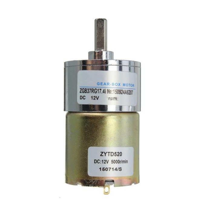 ZYTD52 12V 50 RPM 37mm Redüktörlü DC Motor