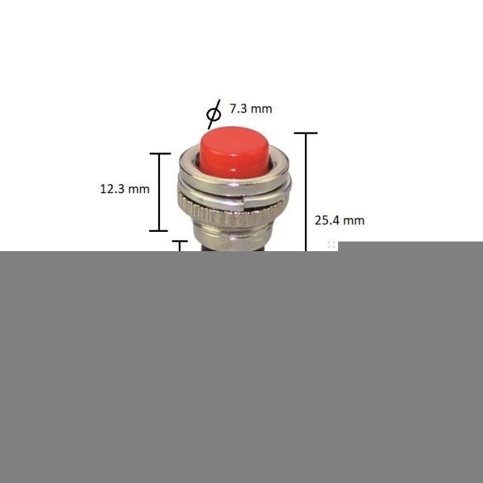 DC179 Kırmızı Push Buton